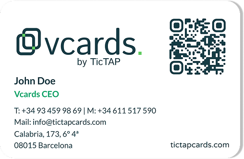 Vcards NFC smart card